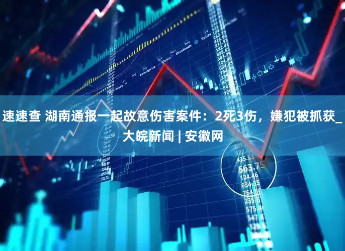 速速查 湖南通报一起故意伤害案件：2死3伤，嫌犯被抓获_大皖新闻 | 安徽网
