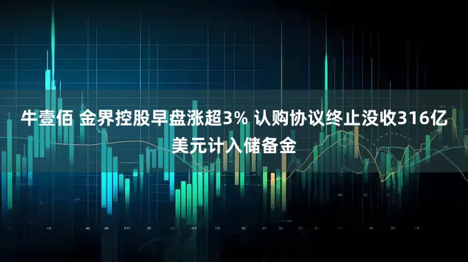 牛壹佰 金界控股早盘涨超3% 认购协议终止没收316亿美元计入储备金